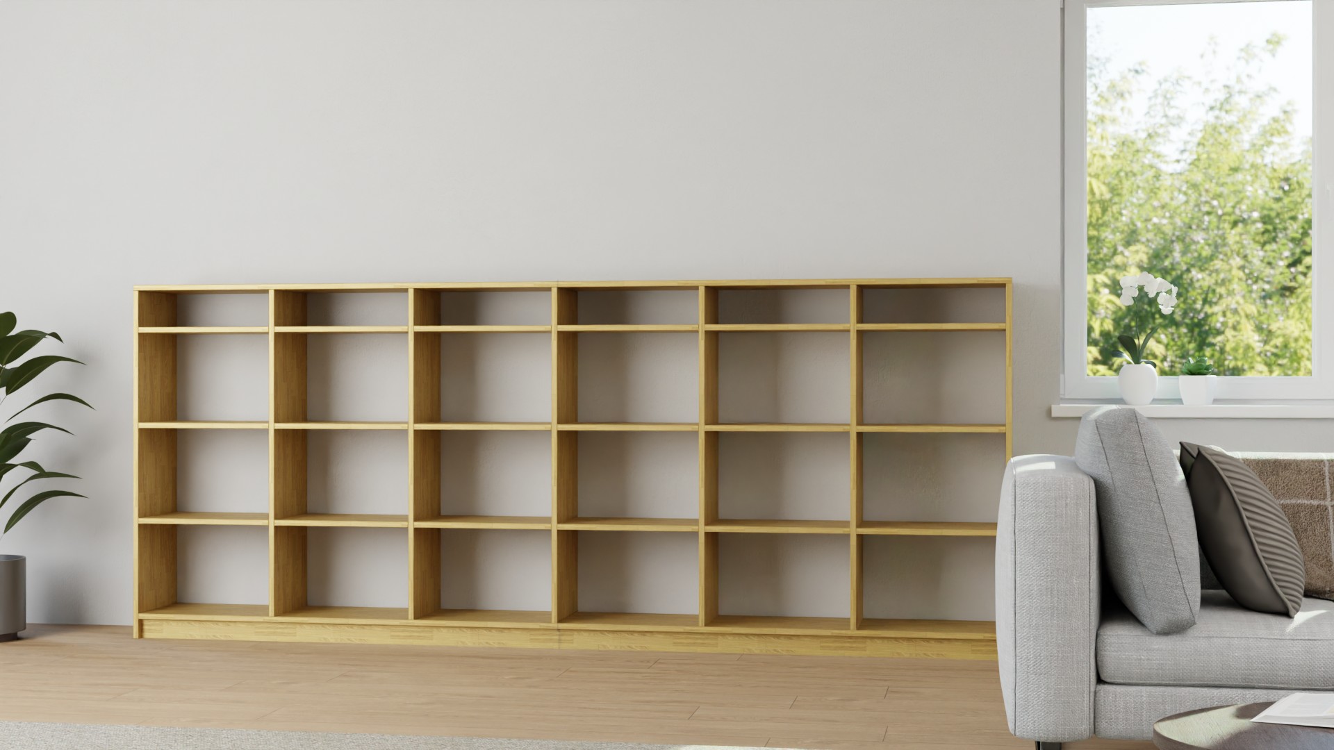 Schallplattenregal - Regal für Schallplatten mit vielen Optionen Eiche