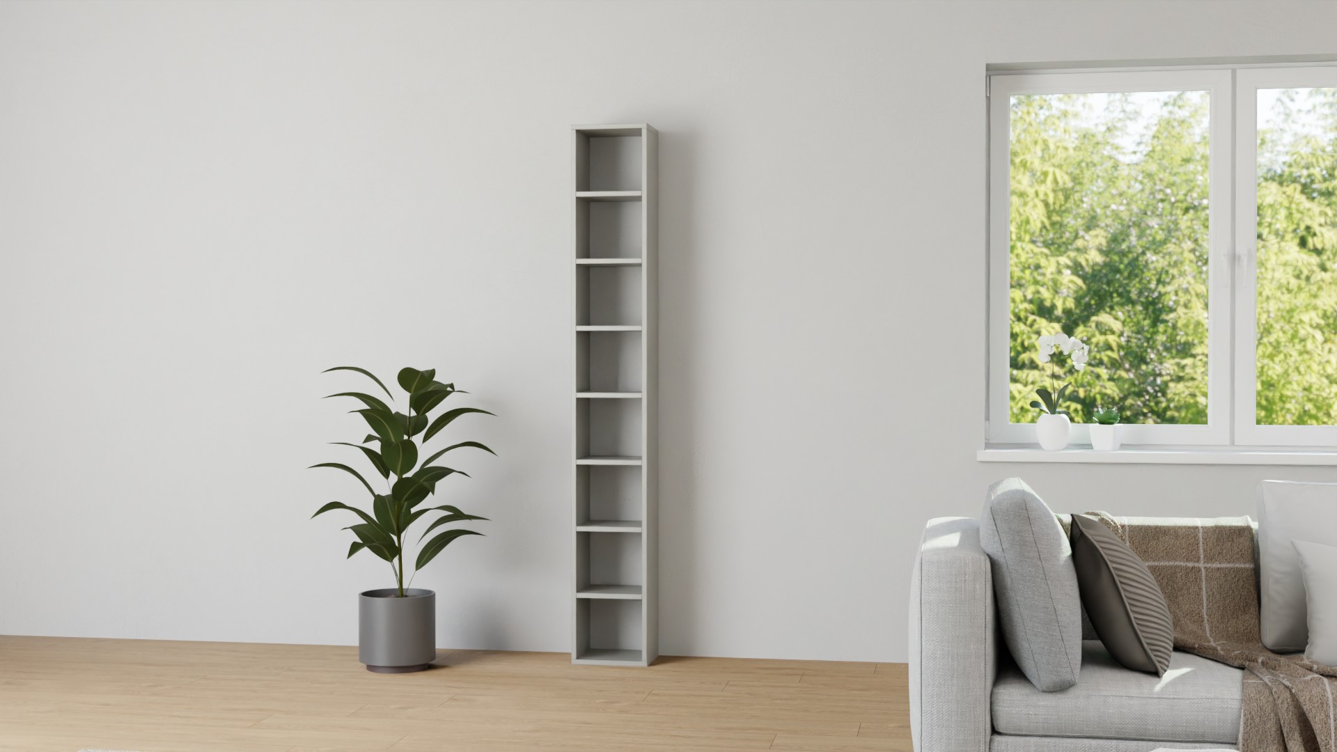 Hohes Nischenregal Premium Dekore