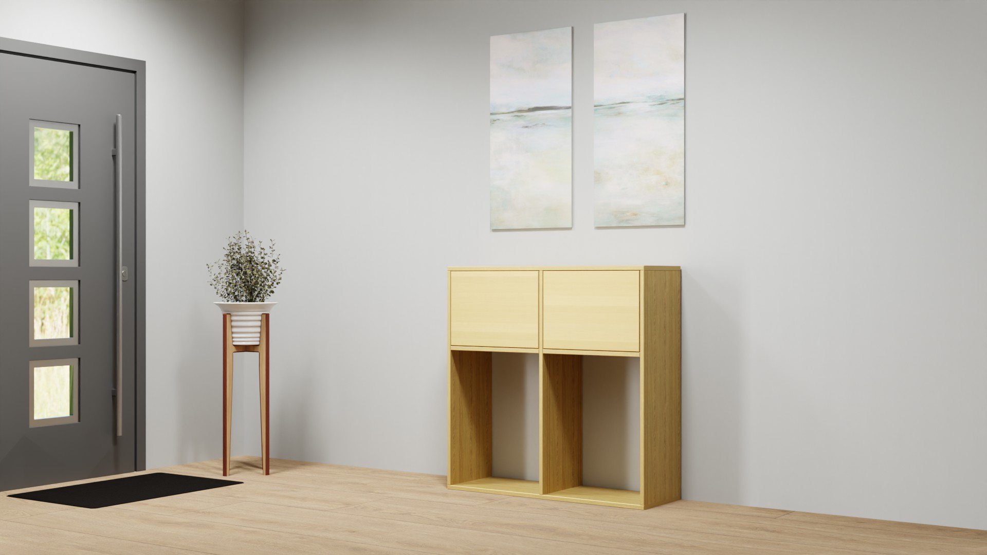 Sekretär aus Massivholz Eiche