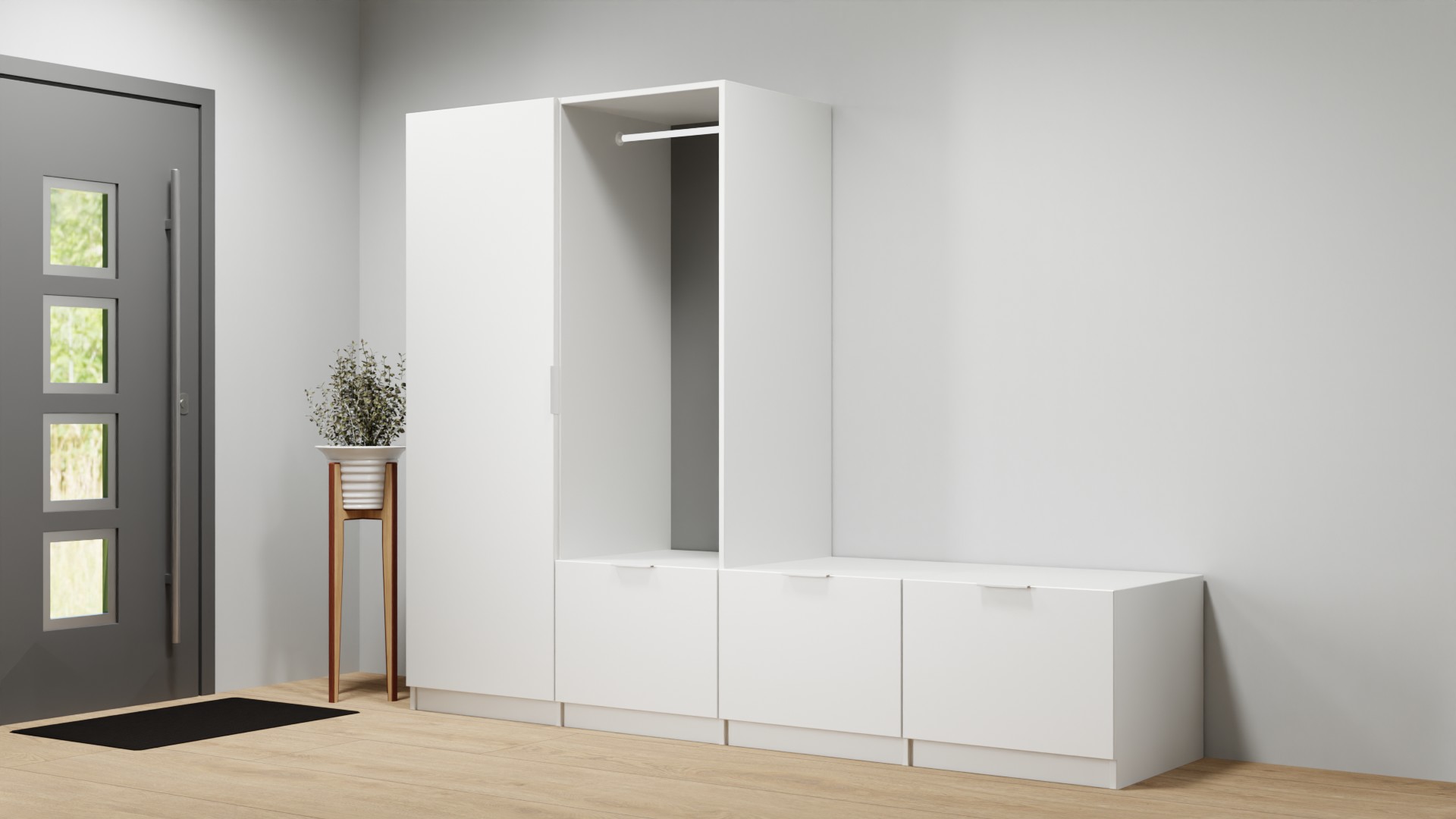 Garderobenschrank nach Maß Premium Dekore