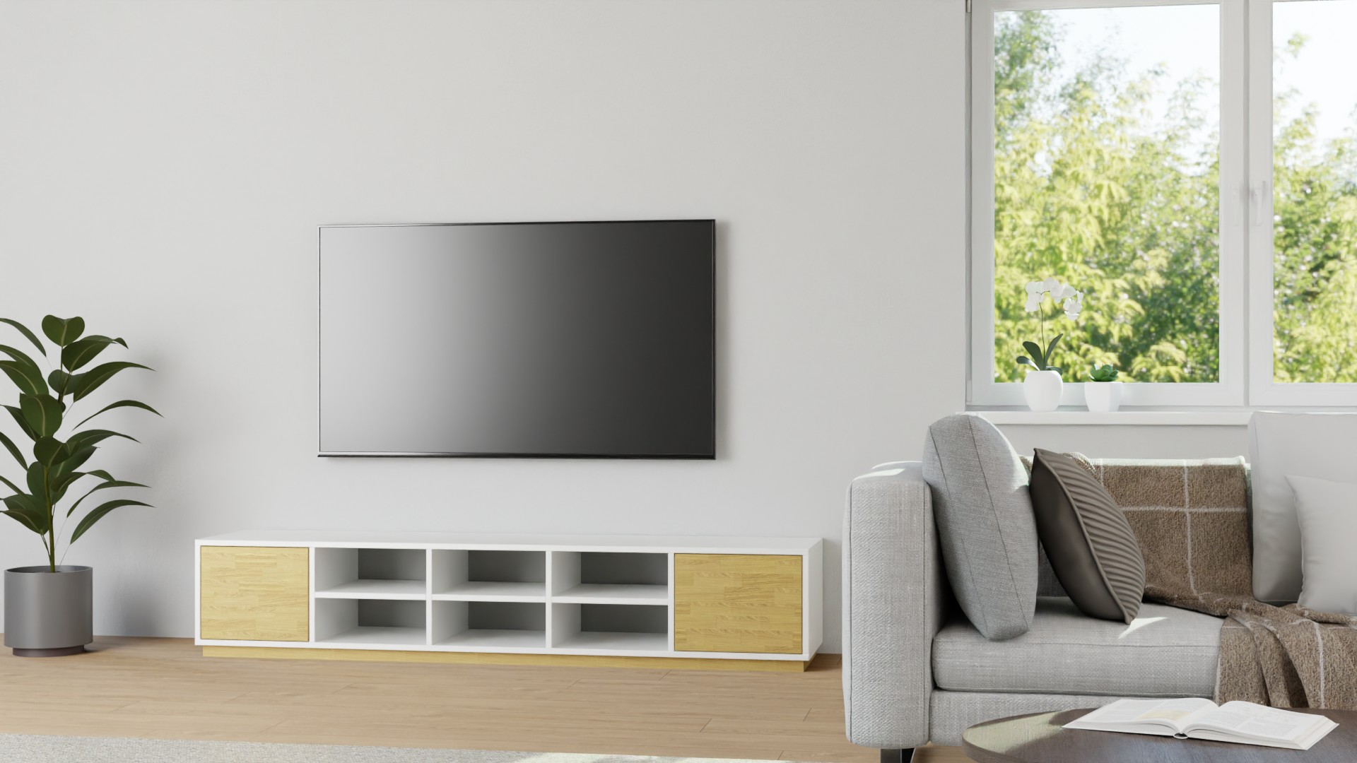 Modernes Lowboard MDF Beschichtet