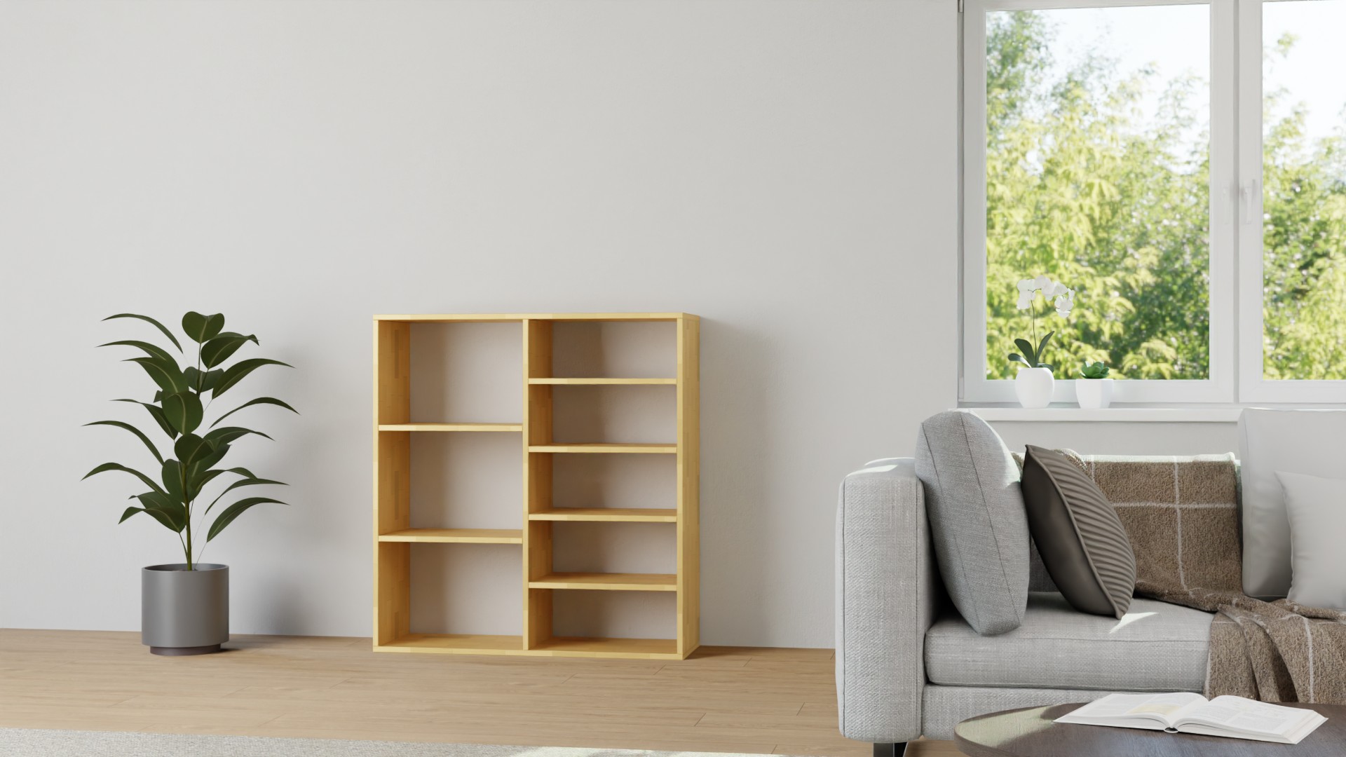 Barschrank aus Massivholz nach Maß Buche