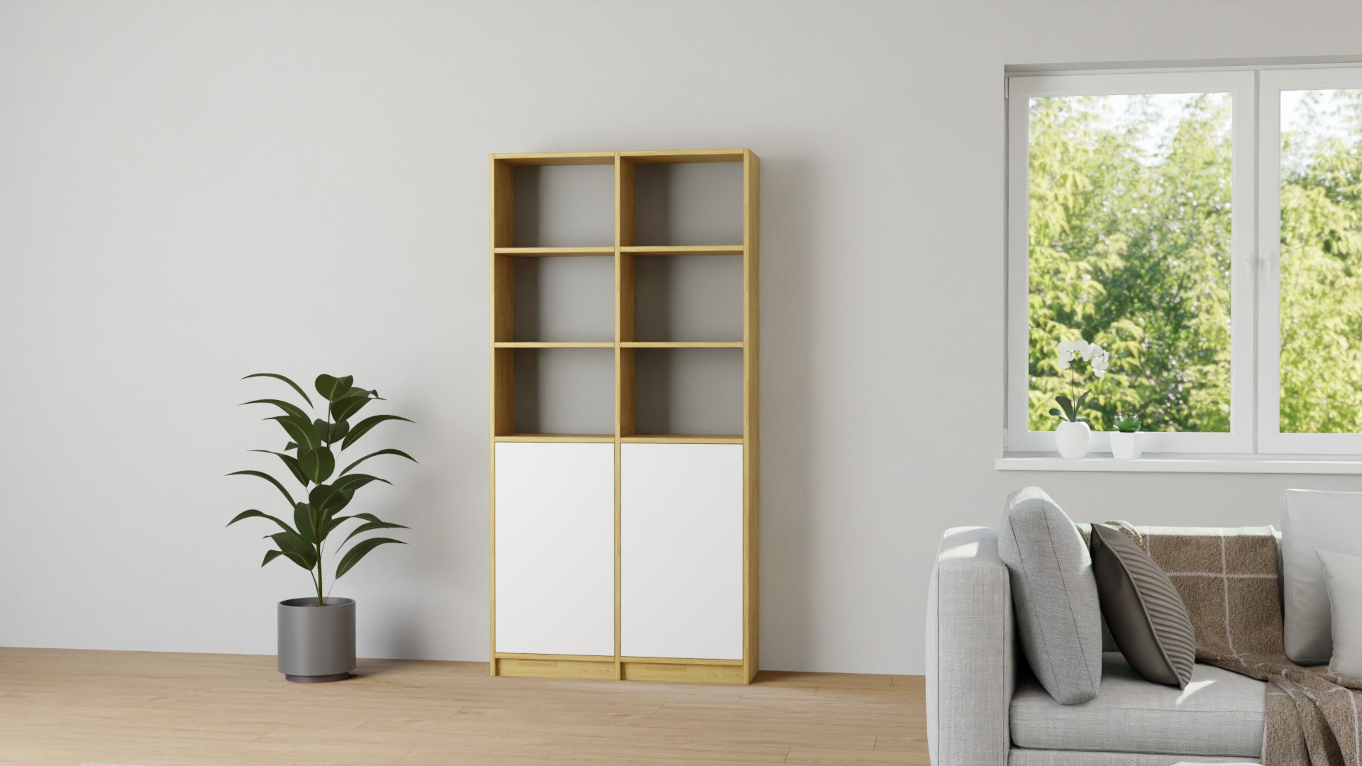 Stylishes Regal Eiche