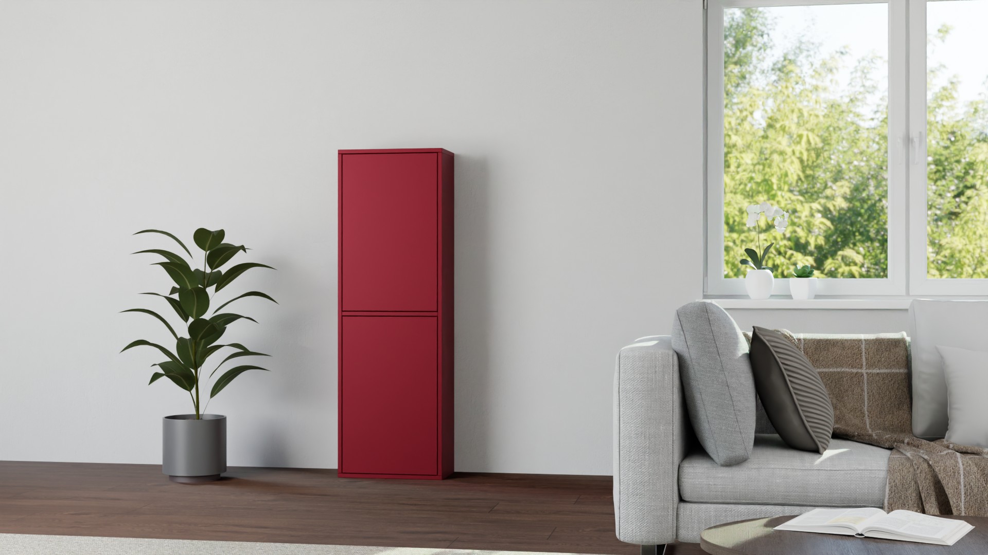 Bücherschrank geschlossen Premium Dekore