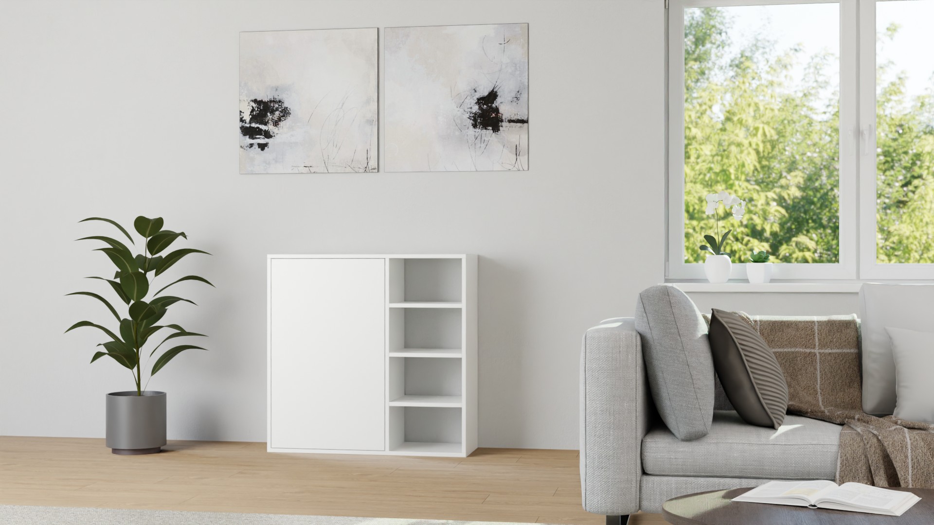 Schlichter Midischrank nach Maß MDF Beschichtet