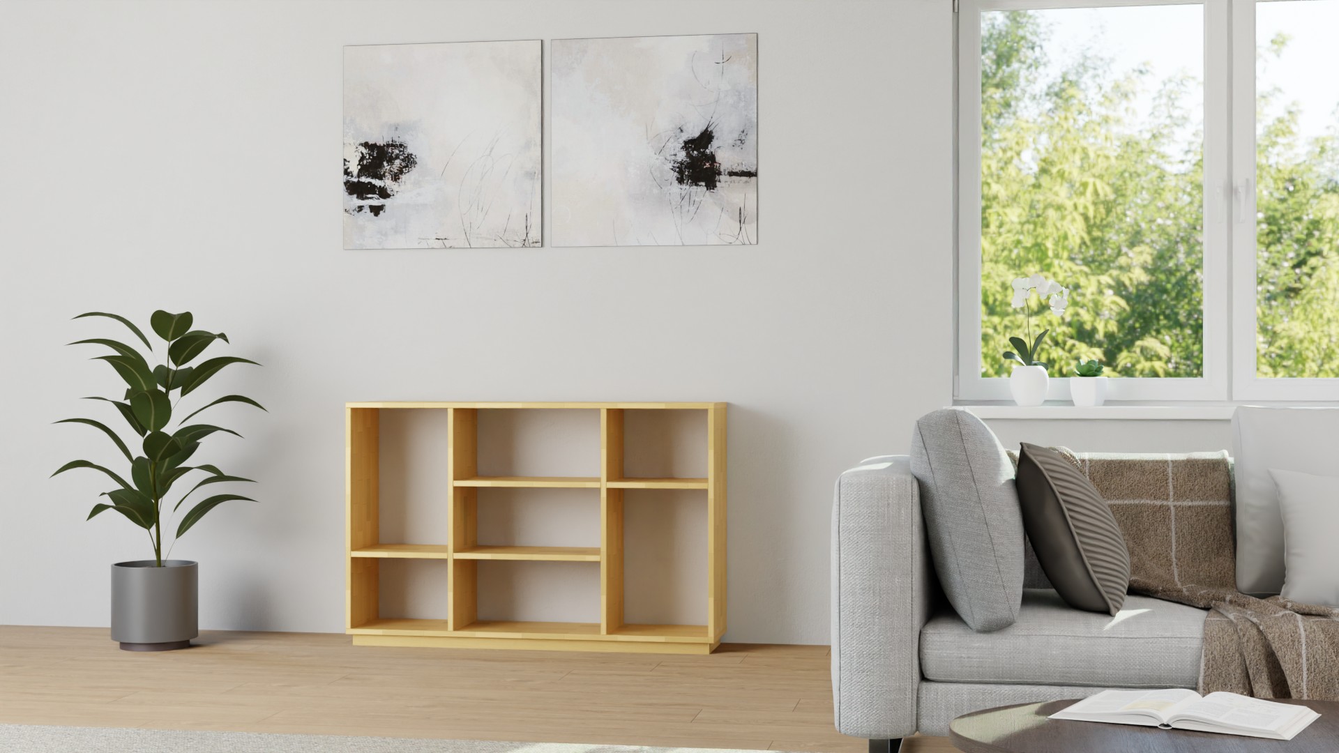 Schlichtes Sideboard nach Maß Buche