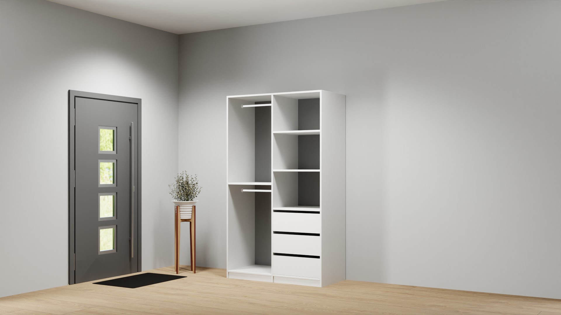 Kleiderschrank Aufbewahrungssystem Premium Dekore