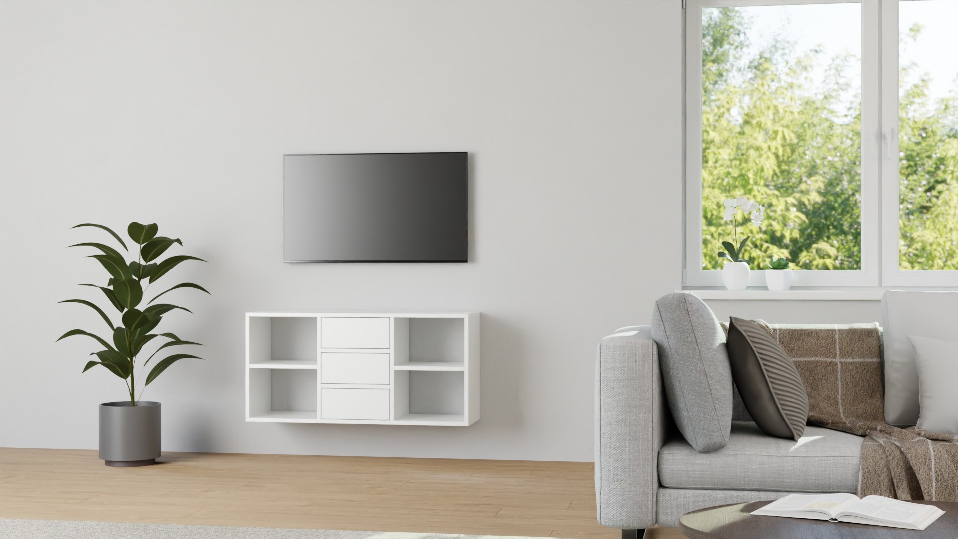 Wandschranksystem MDF Beschichtet