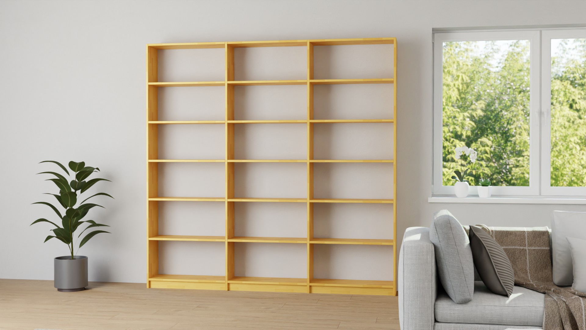 Bücherregal nach Maß Erle