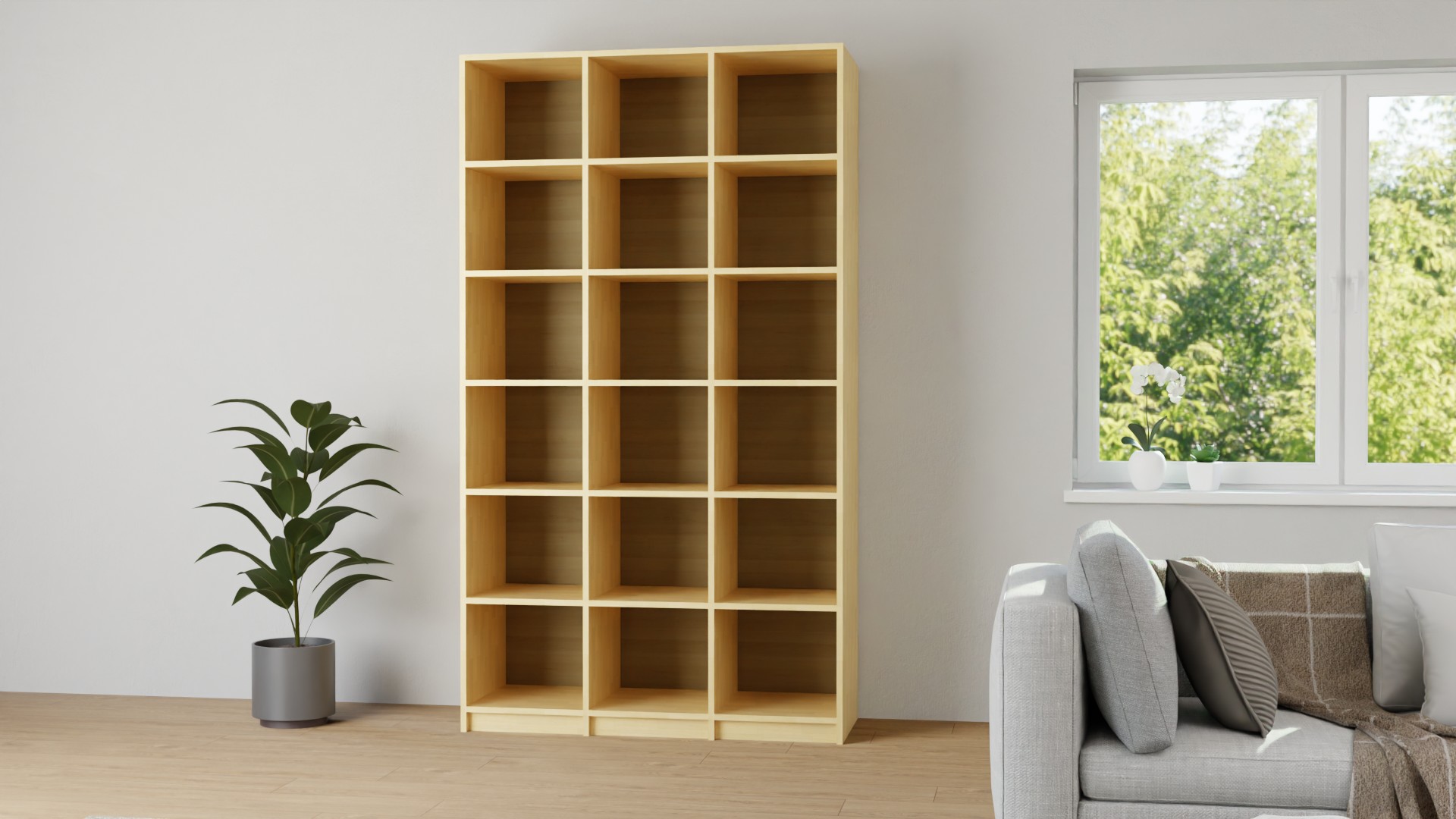 Hohes Regal aus Ahorn Ahorn (europäisch)