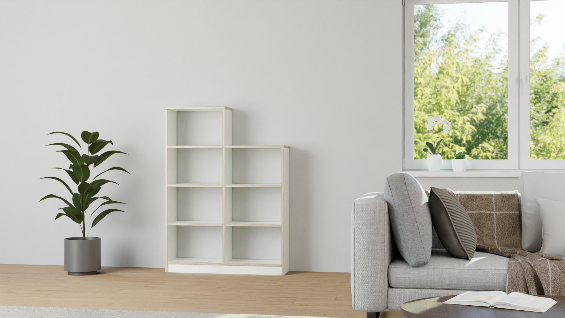 Multiplex Stufenregal Premium Dekore