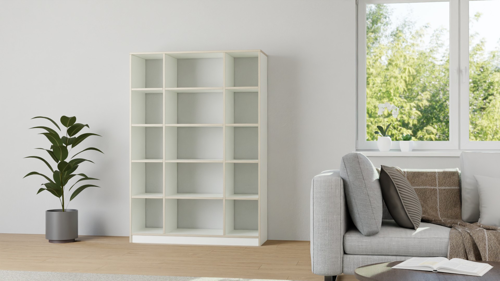 40 cm tiefer Raumteiler nach Maß Premium Dekore