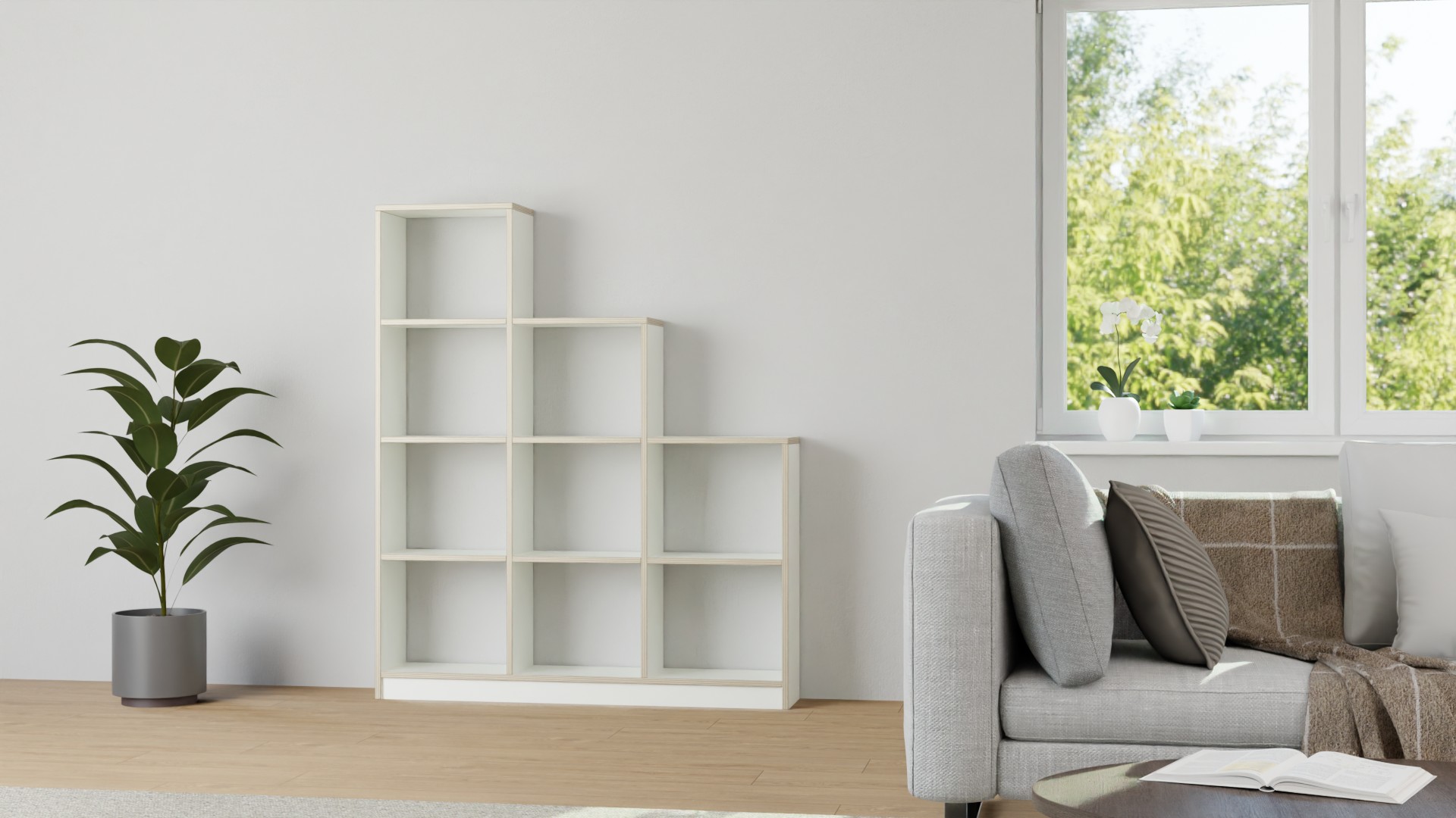 Stufenregal nach Maß Premium Dekore