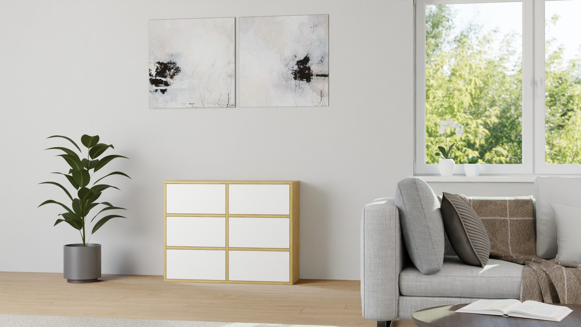 Schlafzimmerkommoden – kostenlose Holzmuster Eiche