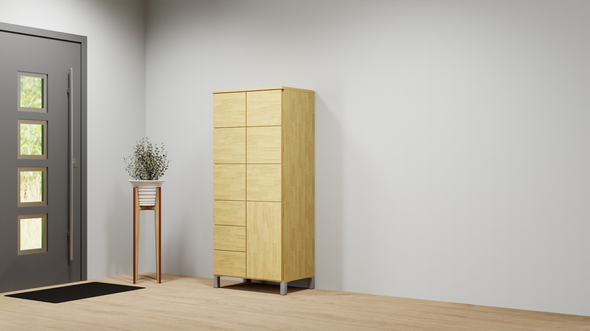 Highboard nach Maß Eiche