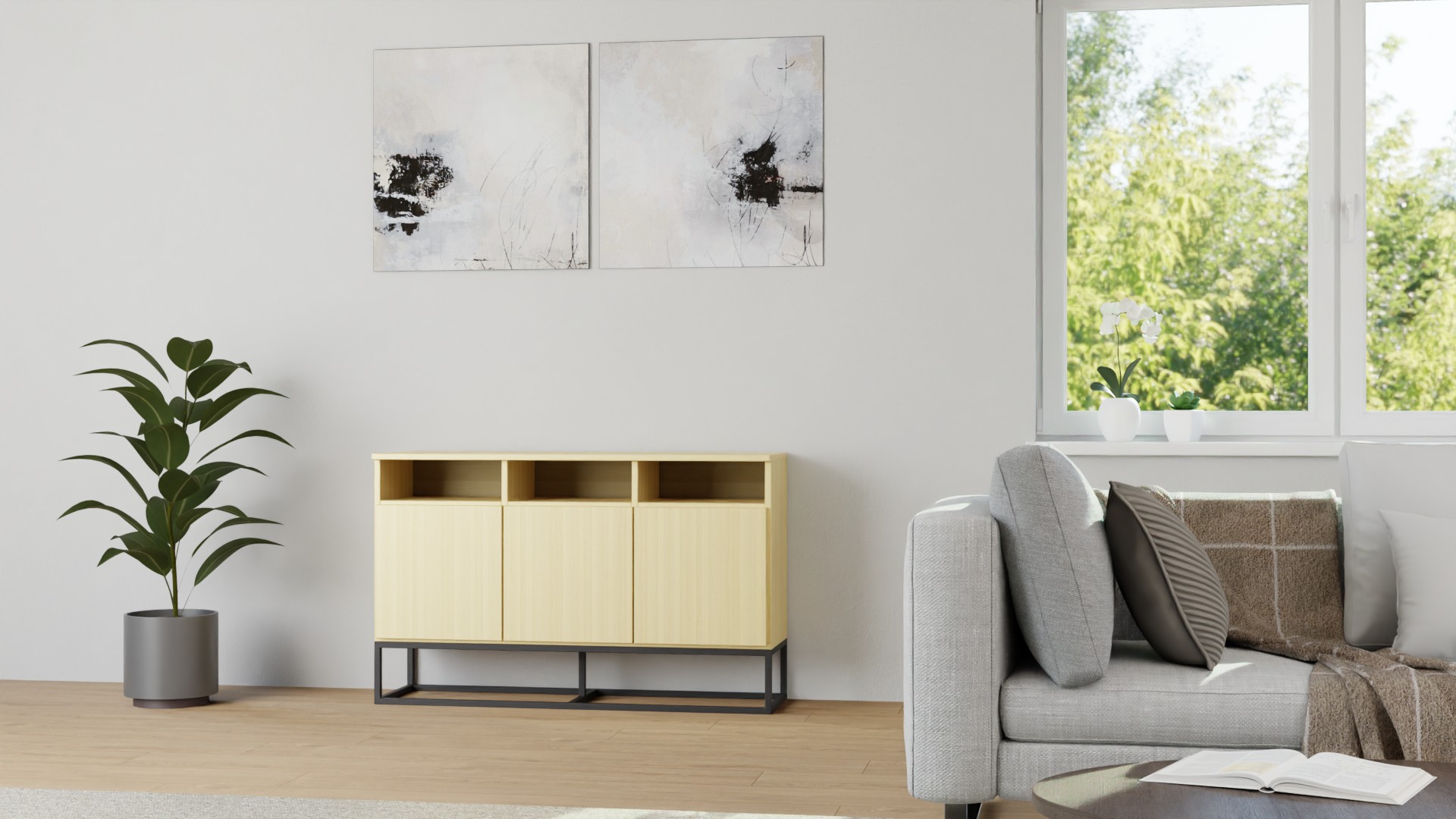 Sideboard Ahorn Ahorn (europäisch)