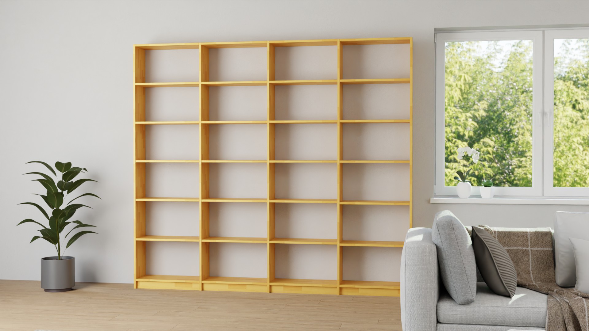 Bücherregal nach Maß Erle