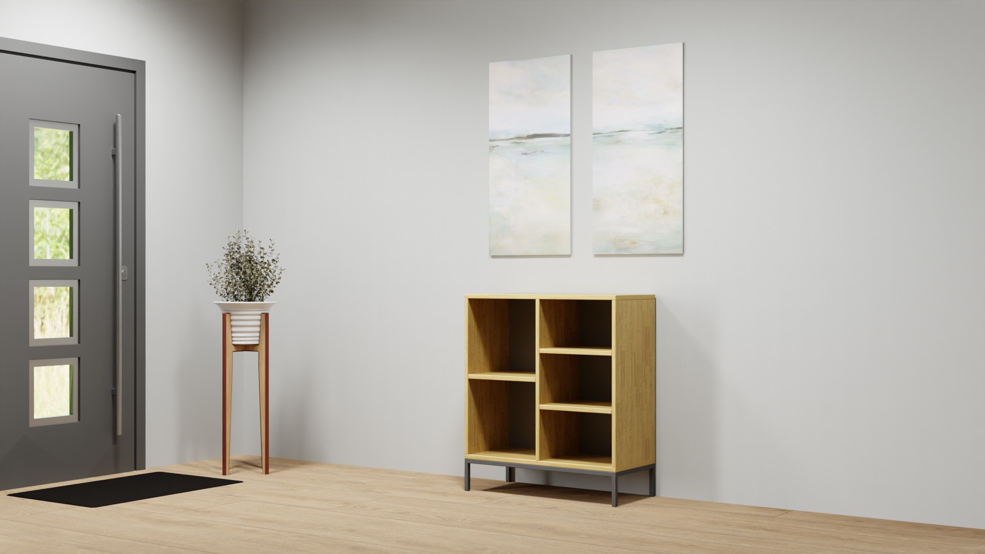 Offenes Sideboard nach Maß Eiche