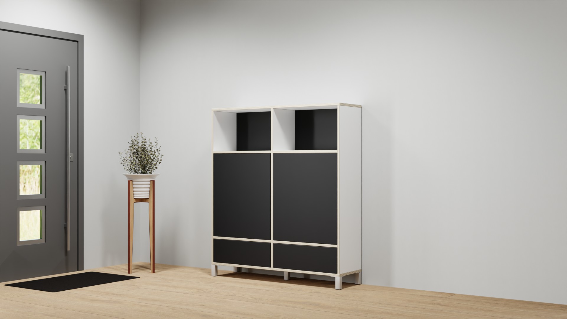 Schlichtes Highboard nach Maß Multiplex