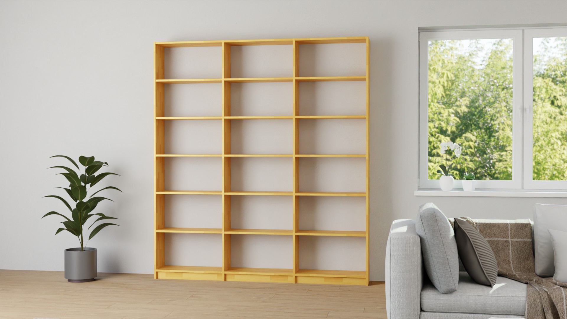 Bücherregal nach Maß Erle