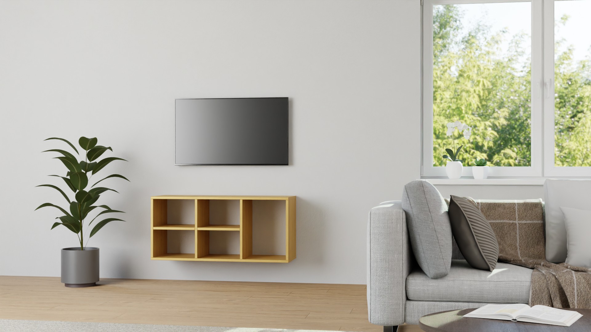 Hängesideboard aus Kirsche Kirsche (europäisch)