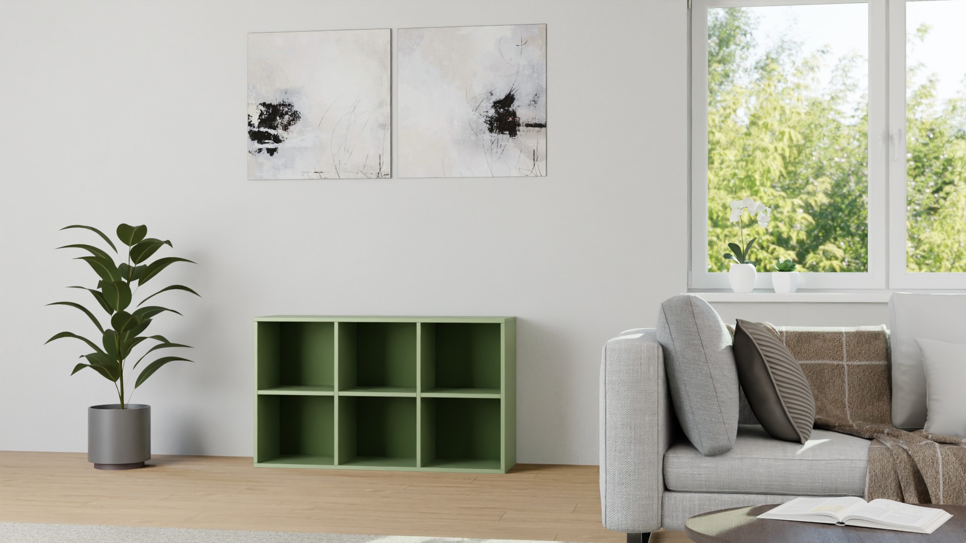 Schallplattensideboard nach Maß MDF Lackiert