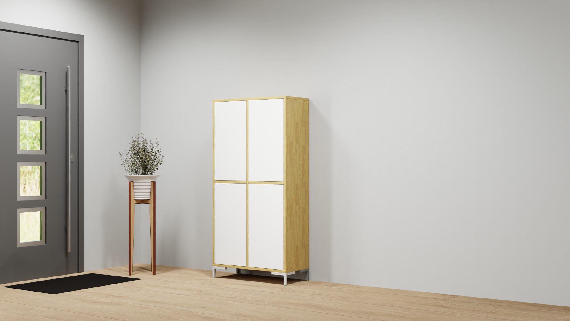 Flurkommode nach Maß Eiche