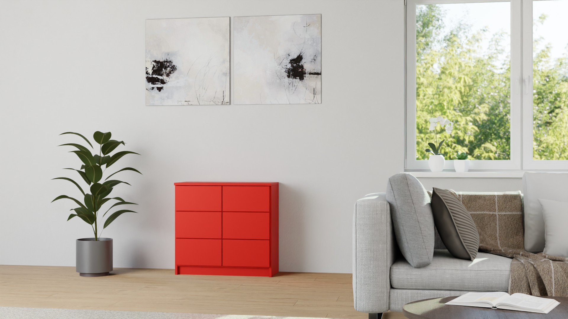 Stylishes Sideboard MDF Lackiert