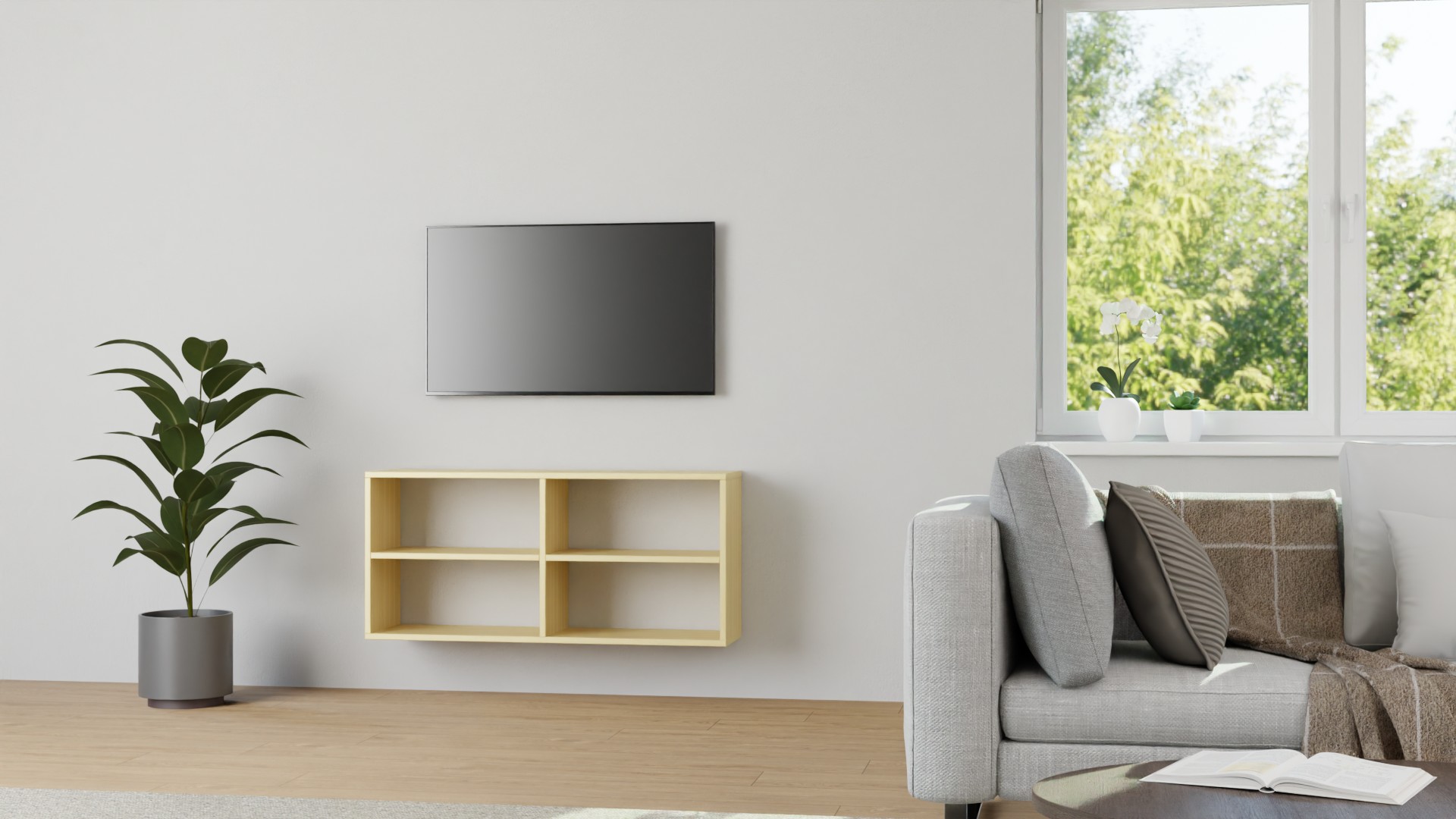 Hängesideboard aus Ahorn Ahorn (europäisch)