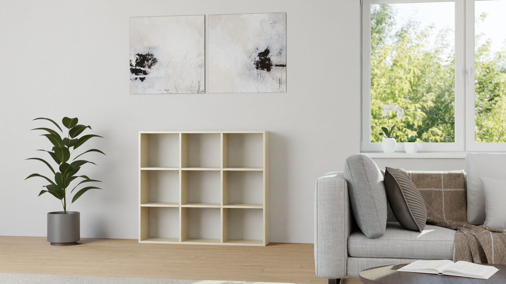 Offenes Regal aus Massivholz - Maße + Material frei wählbar Eiche