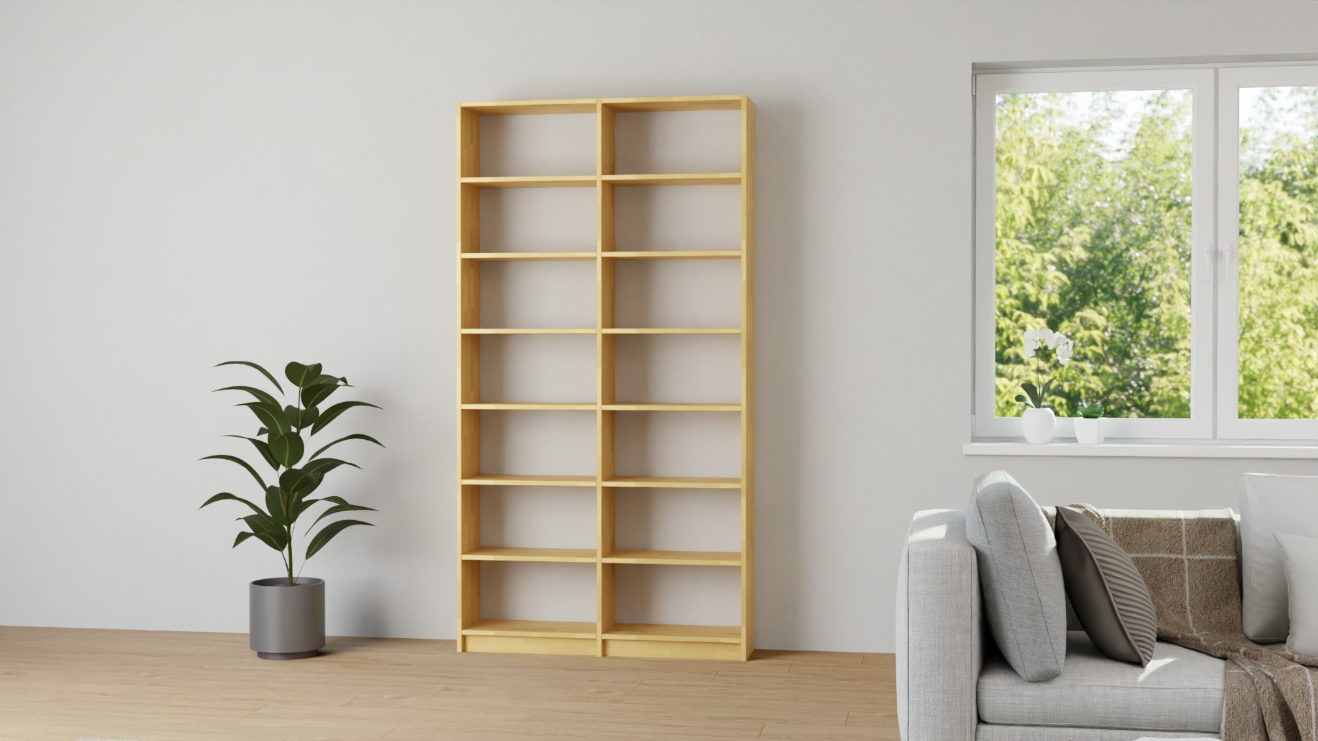 Hoher Raumteiler nach Maß Buche