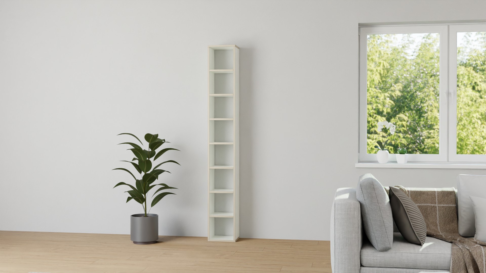 Hohes Nischenregal Premium Dekore