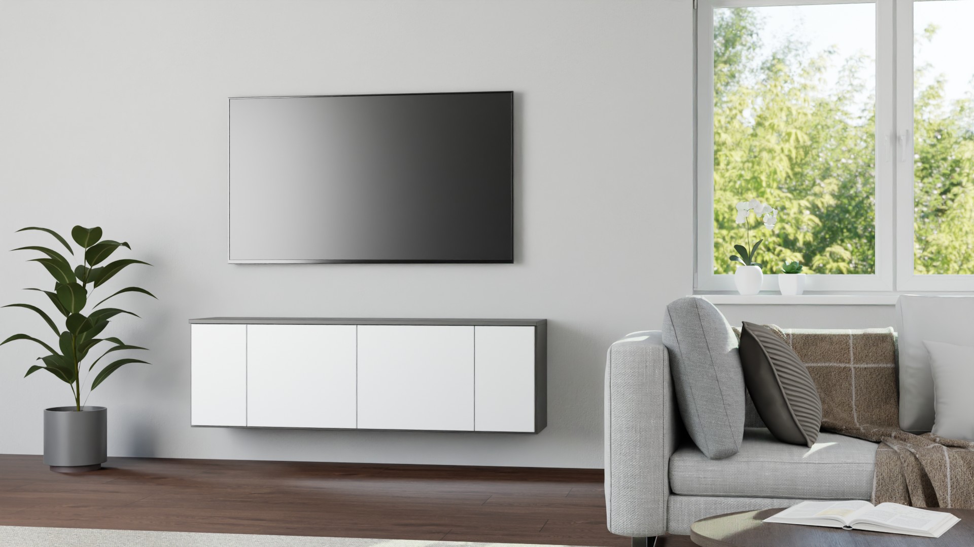 Pickawood Hängesideboard Premium Dekore