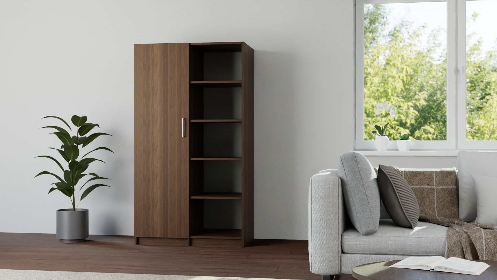 Lusini Schrank Echtholz Furnier