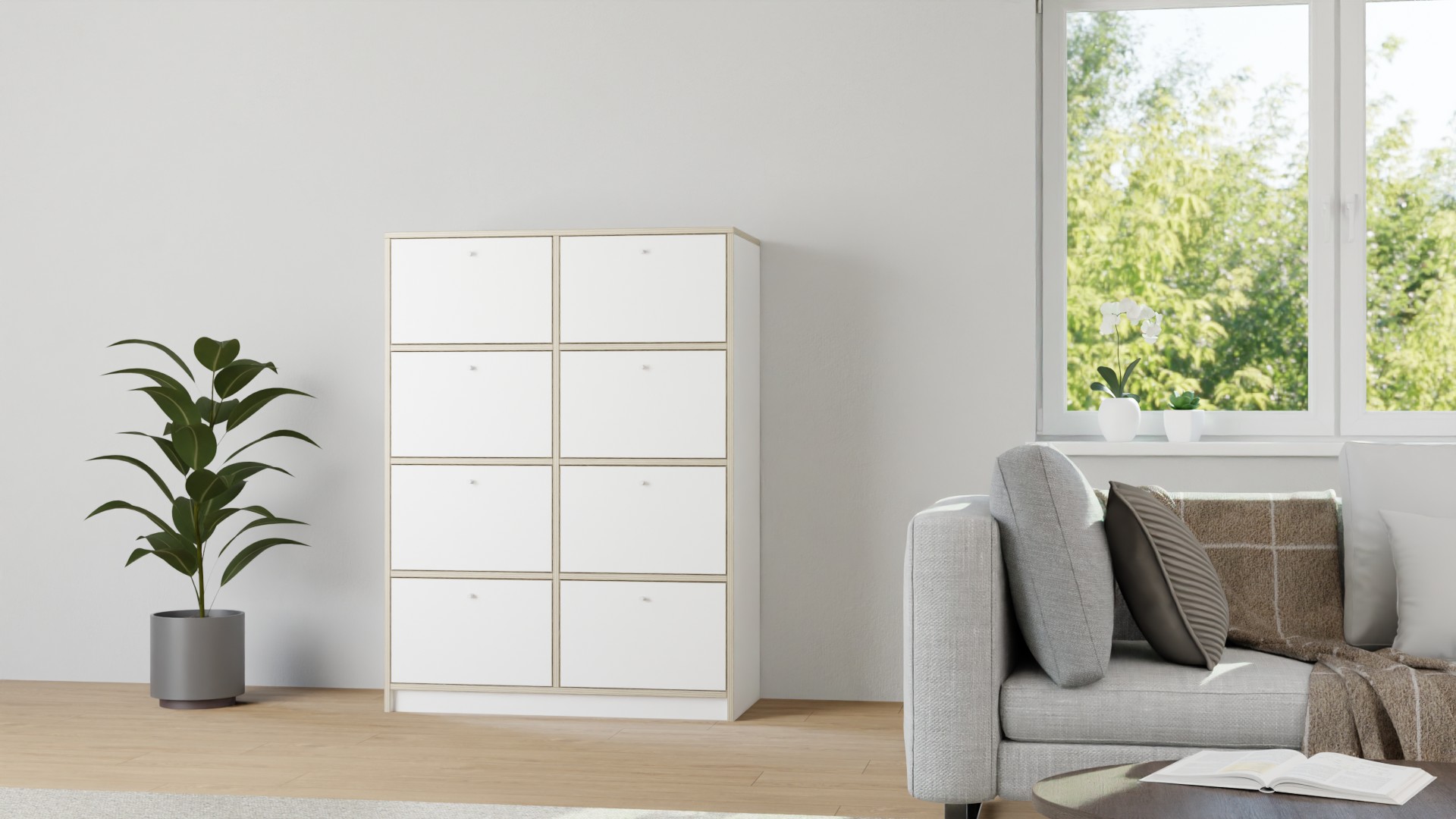 50 cm tiefer Apothekerschrank Multiplex