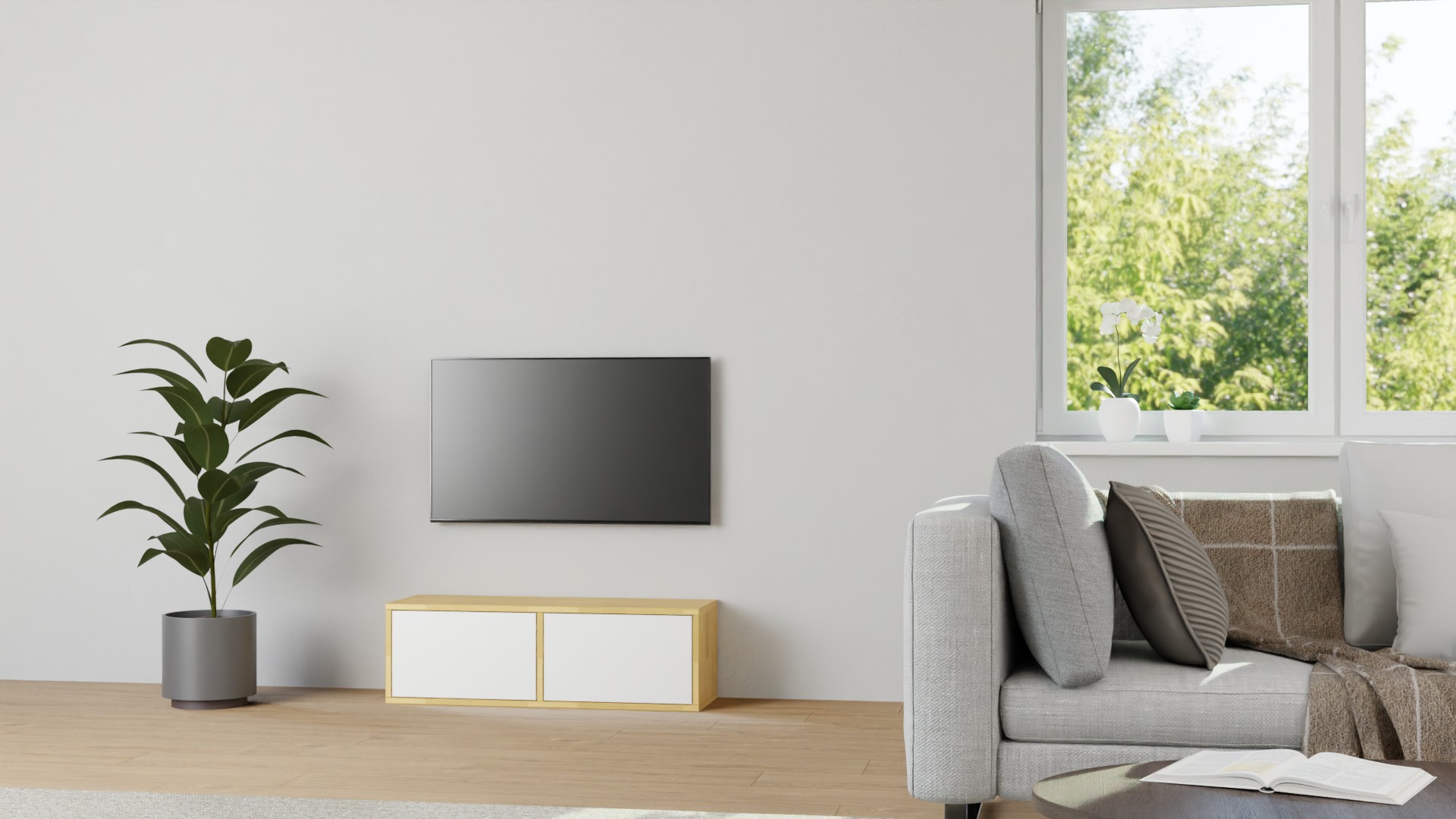 Kleines Pickawood Lowboard Buche