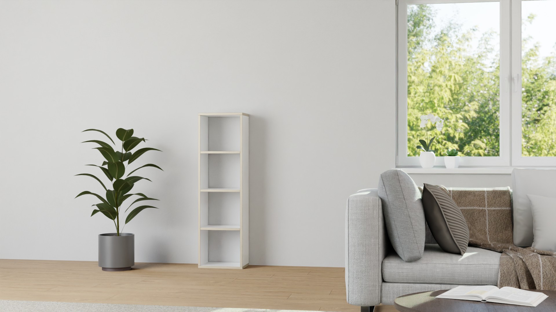 Nischenregal - Schmales Einbauregal mit vielen Optionen Multiplex