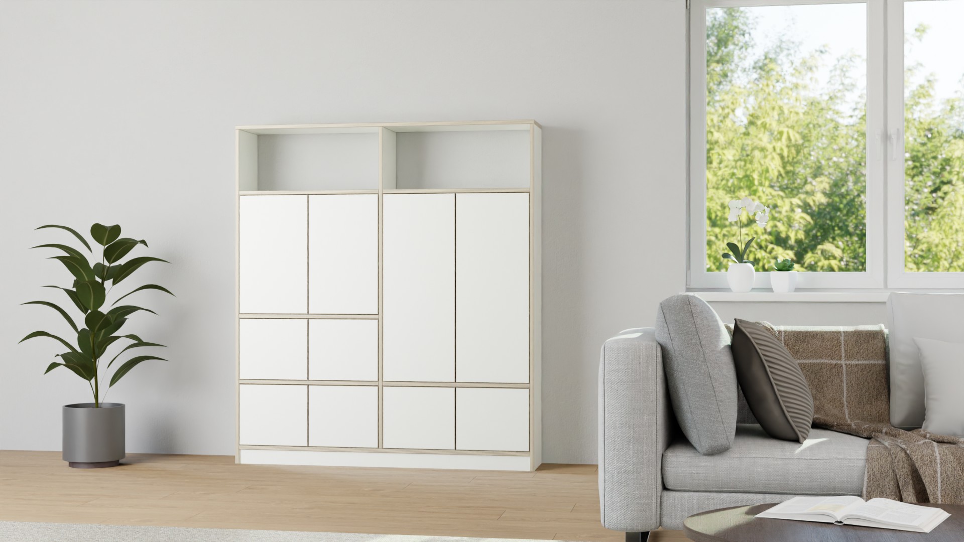 Schrank nach Maß - Schrankwand mit vielen Optionen Premium Dekore