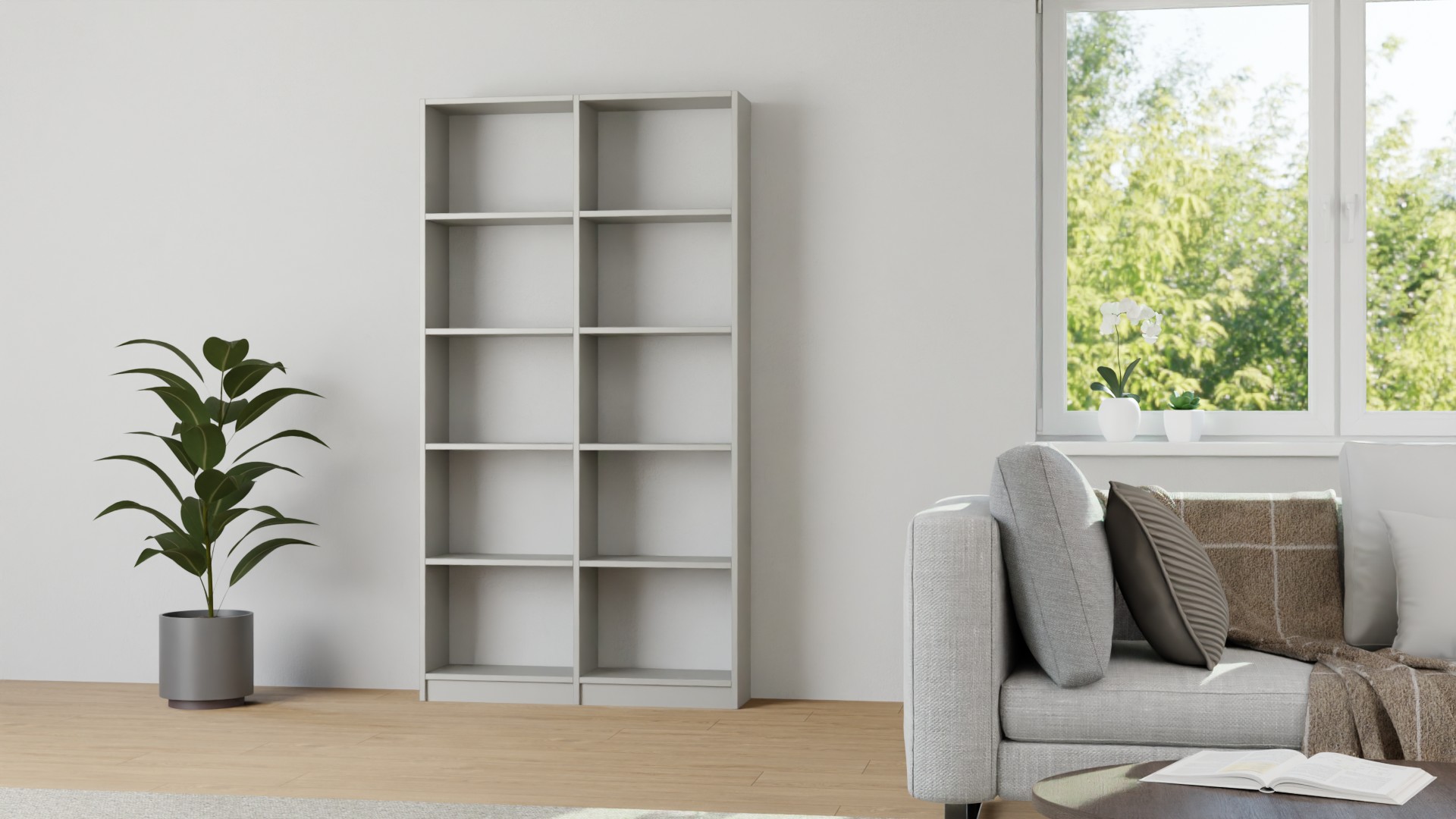 Schlichtes Haushaltsregal nach Maß Premium Dekore