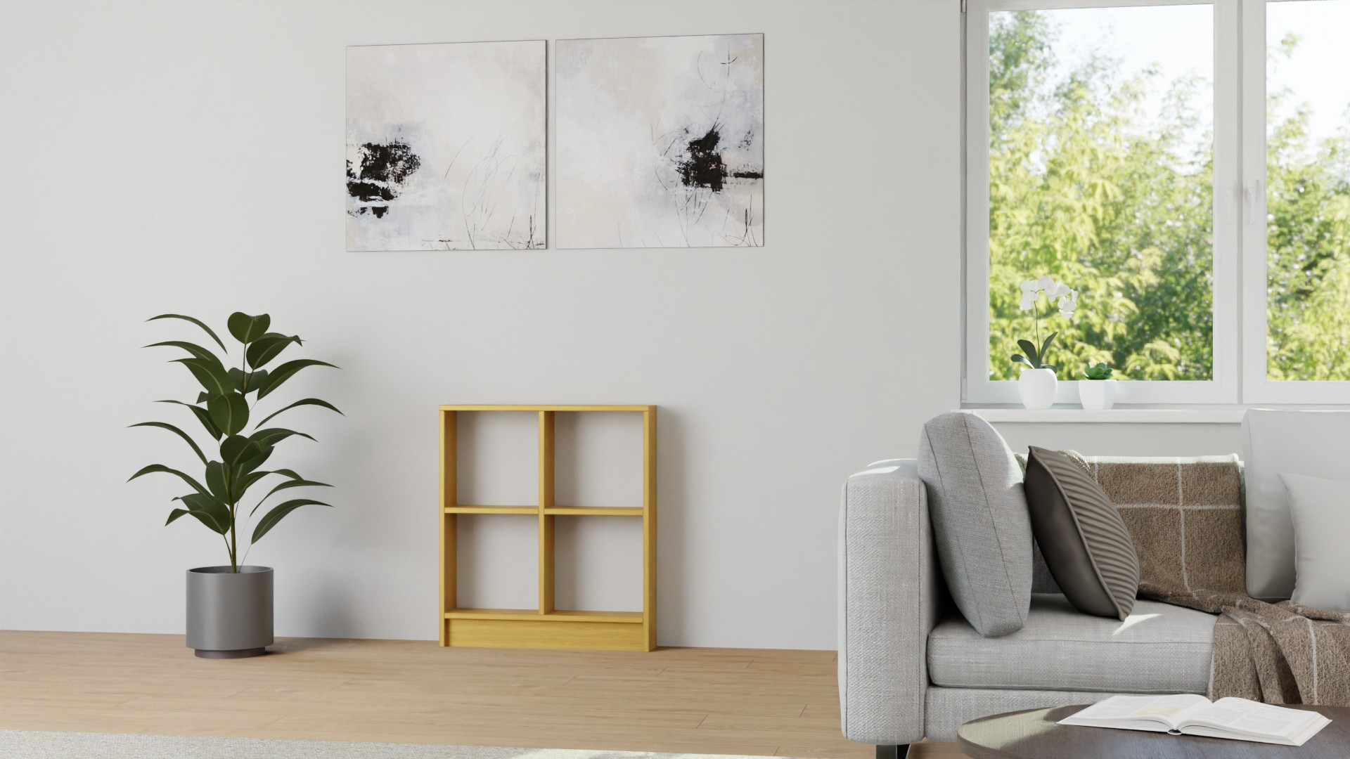 Kleines Massivholzregal Kirsche (europäisch)