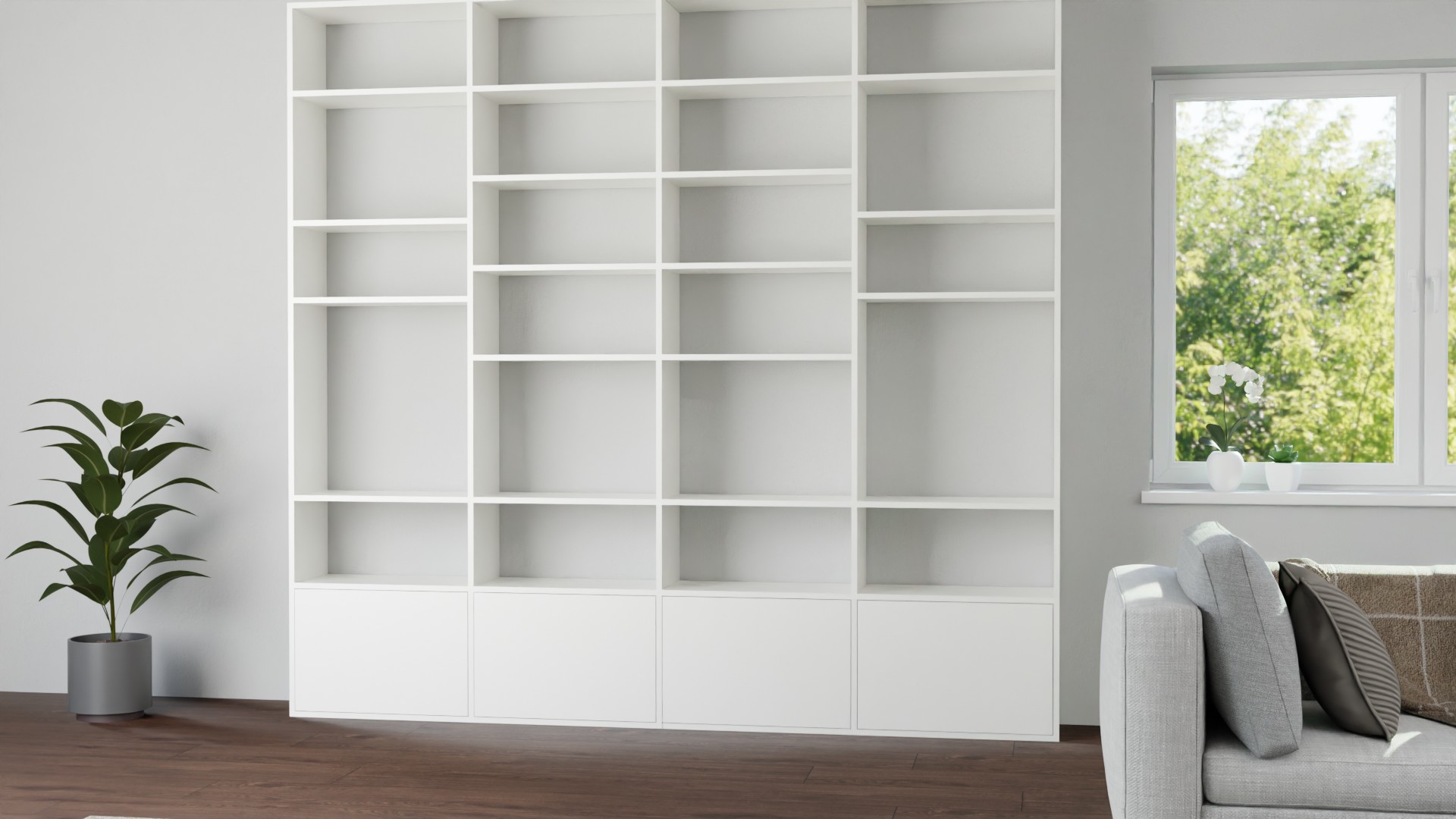 Hohes Pickawood Bücherregal Premium Dekore