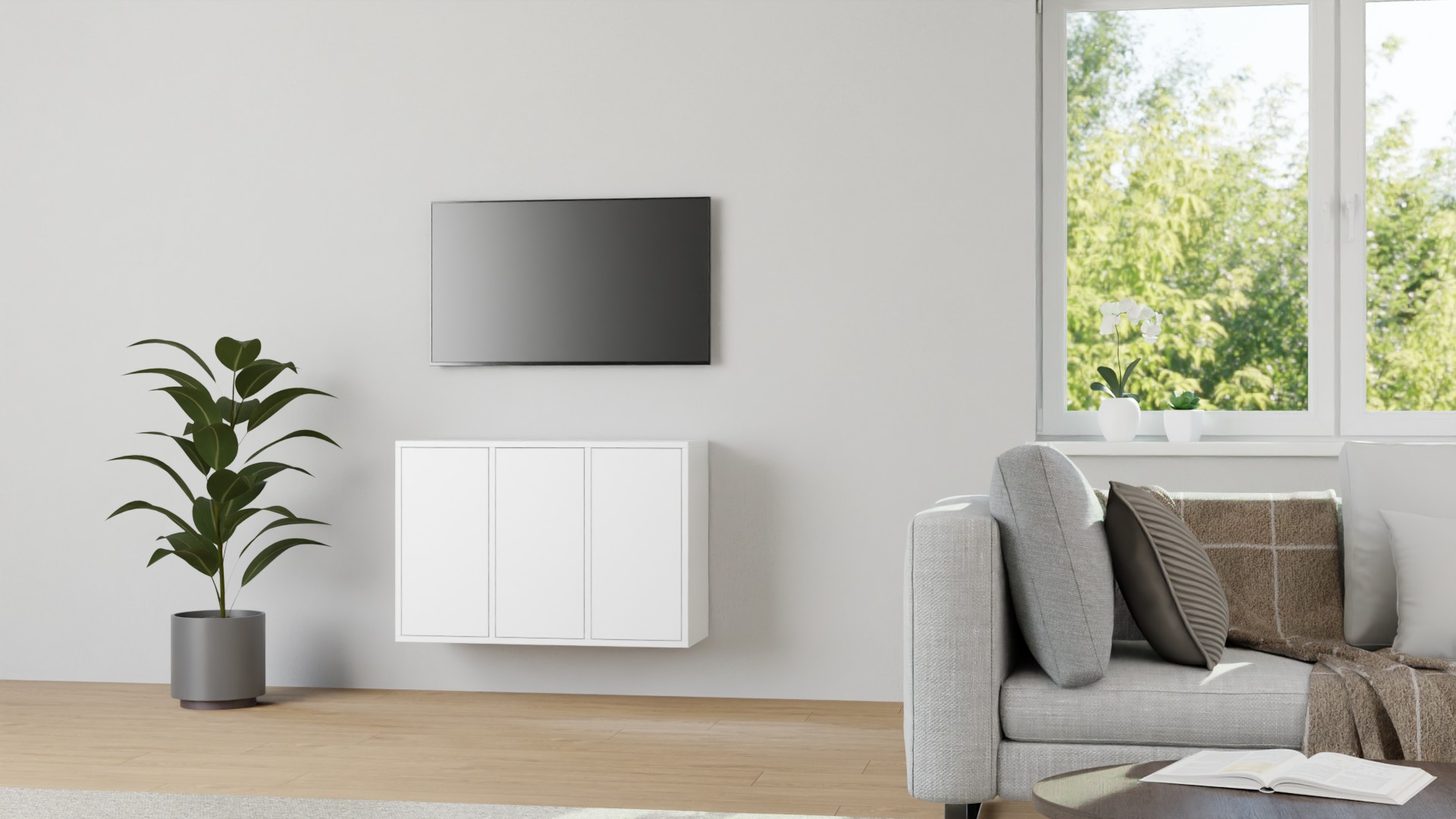 Badezimmer-Hängeschrank nach Maß MDF Lackiert