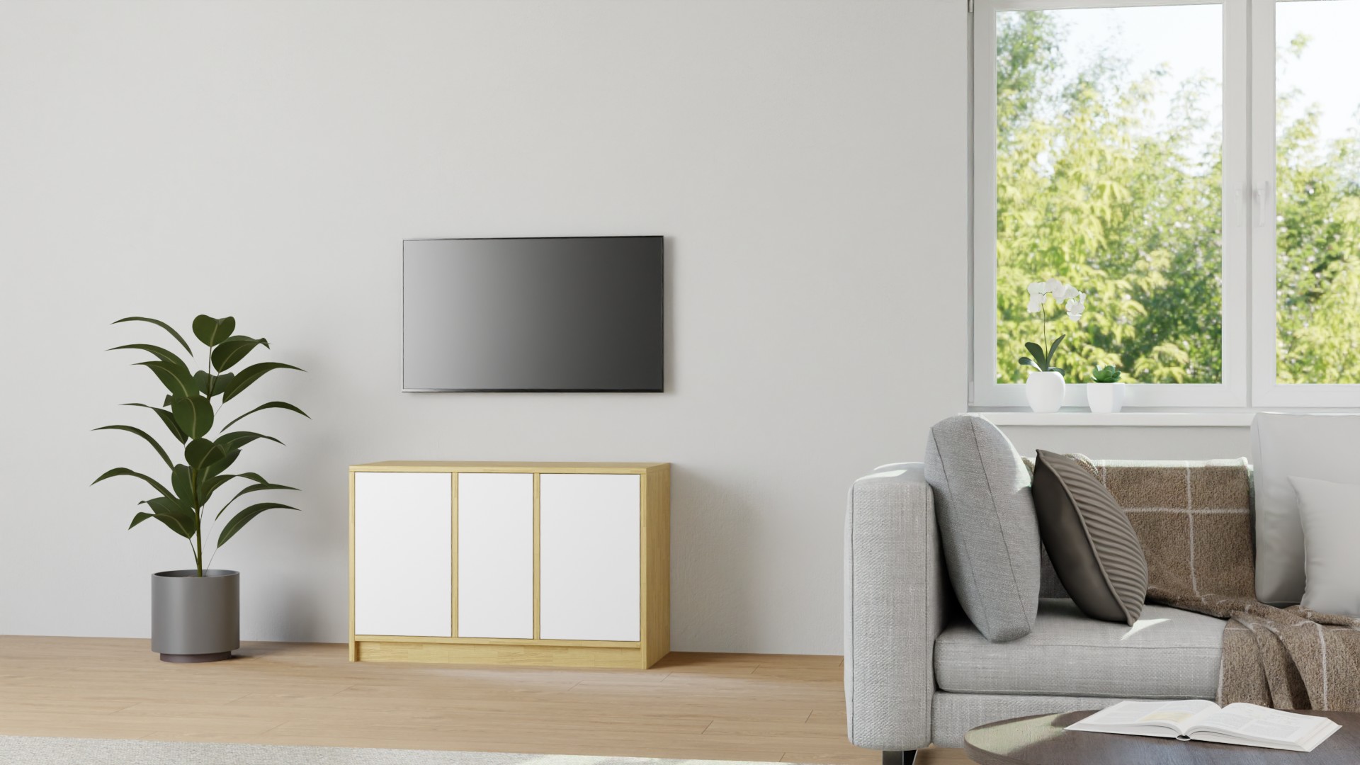 Badezimmerregal nach Maß Eiche