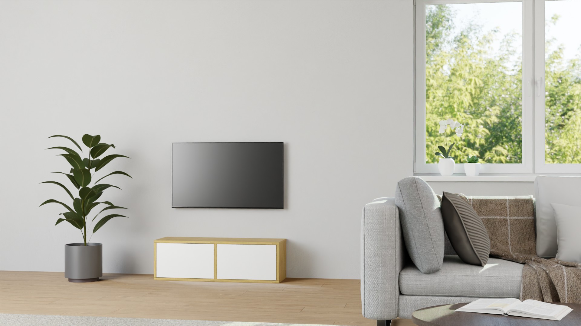 Kleines Pickawood Lowboard Eiche