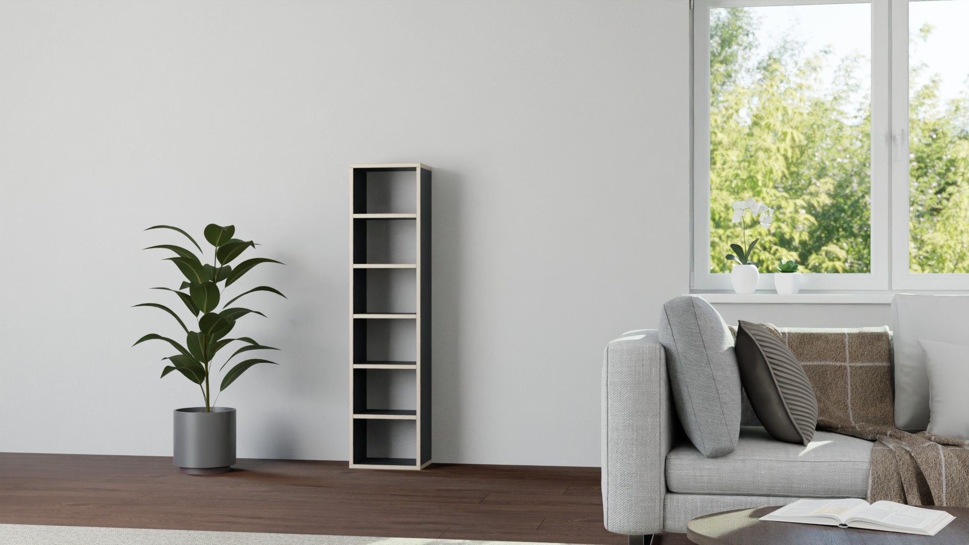 Nischenregal in Multiplex-Optik nach Maß Premium Dekore