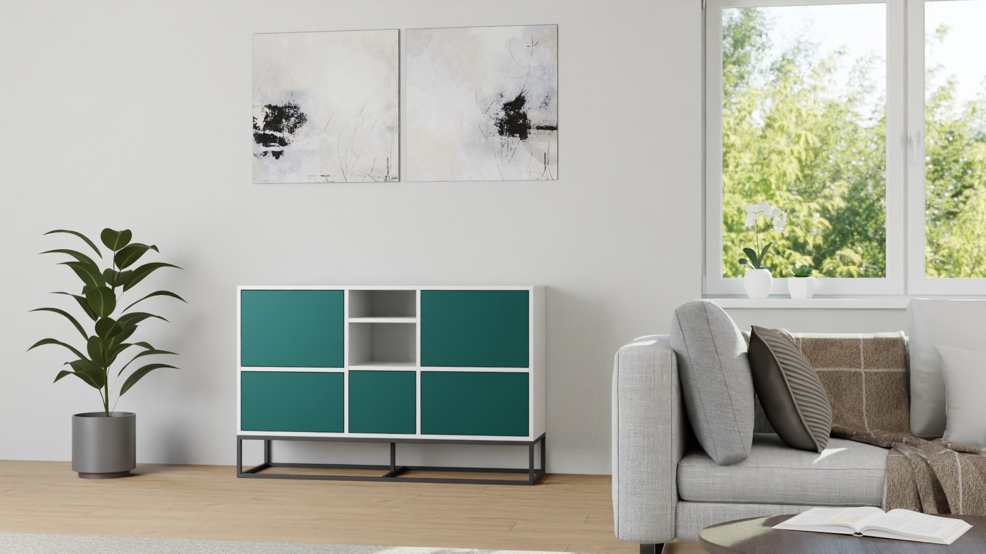 Elegantes Pickawood Sideboard Premium Dekore