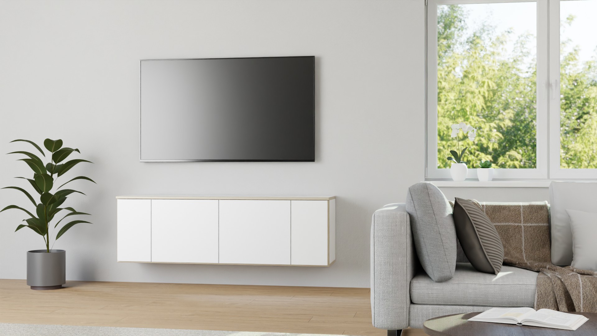 Pickawood Hängesideboard Multiplex