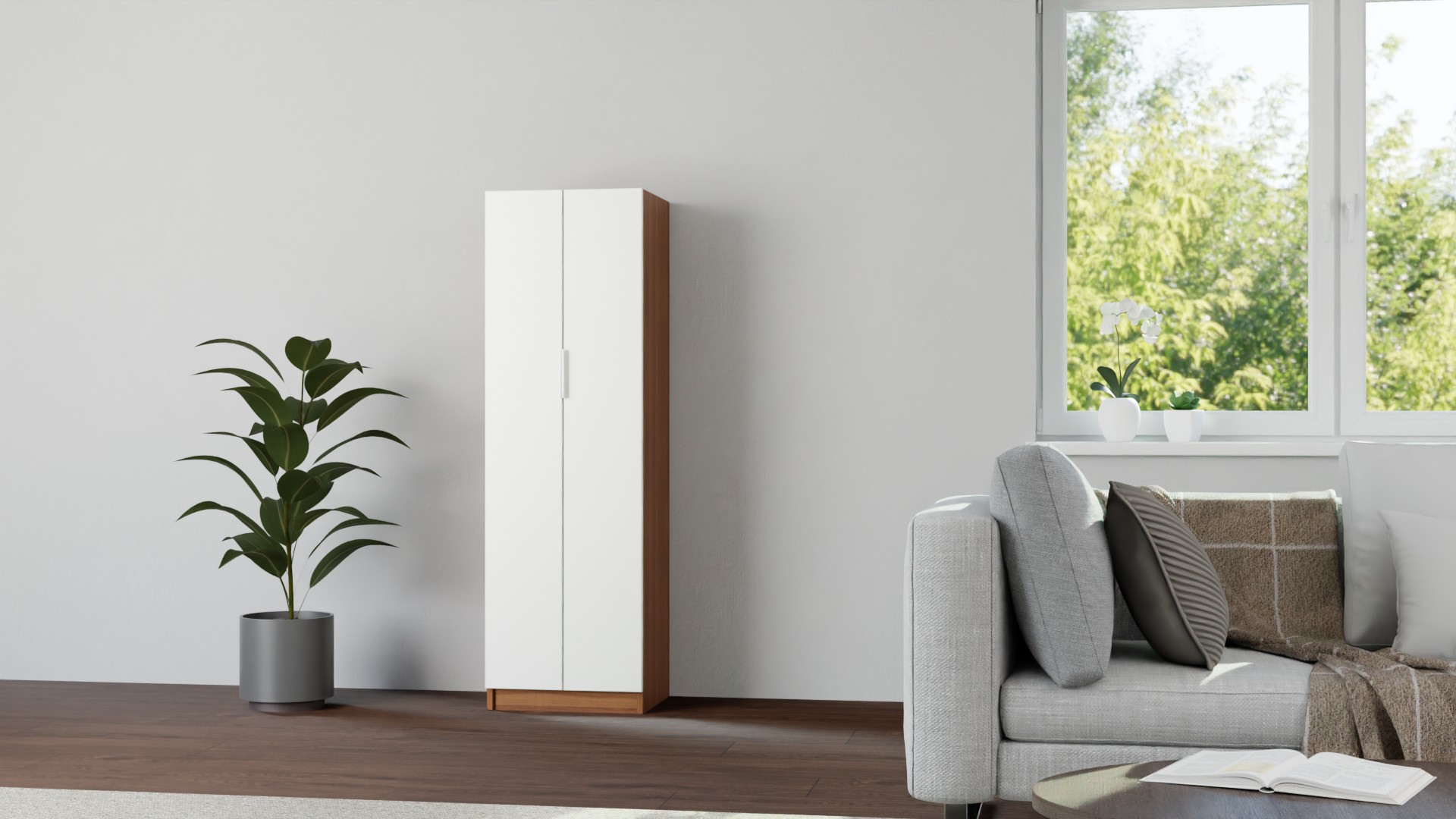 Kleiderschrank 50 cm breit Premium Dekore