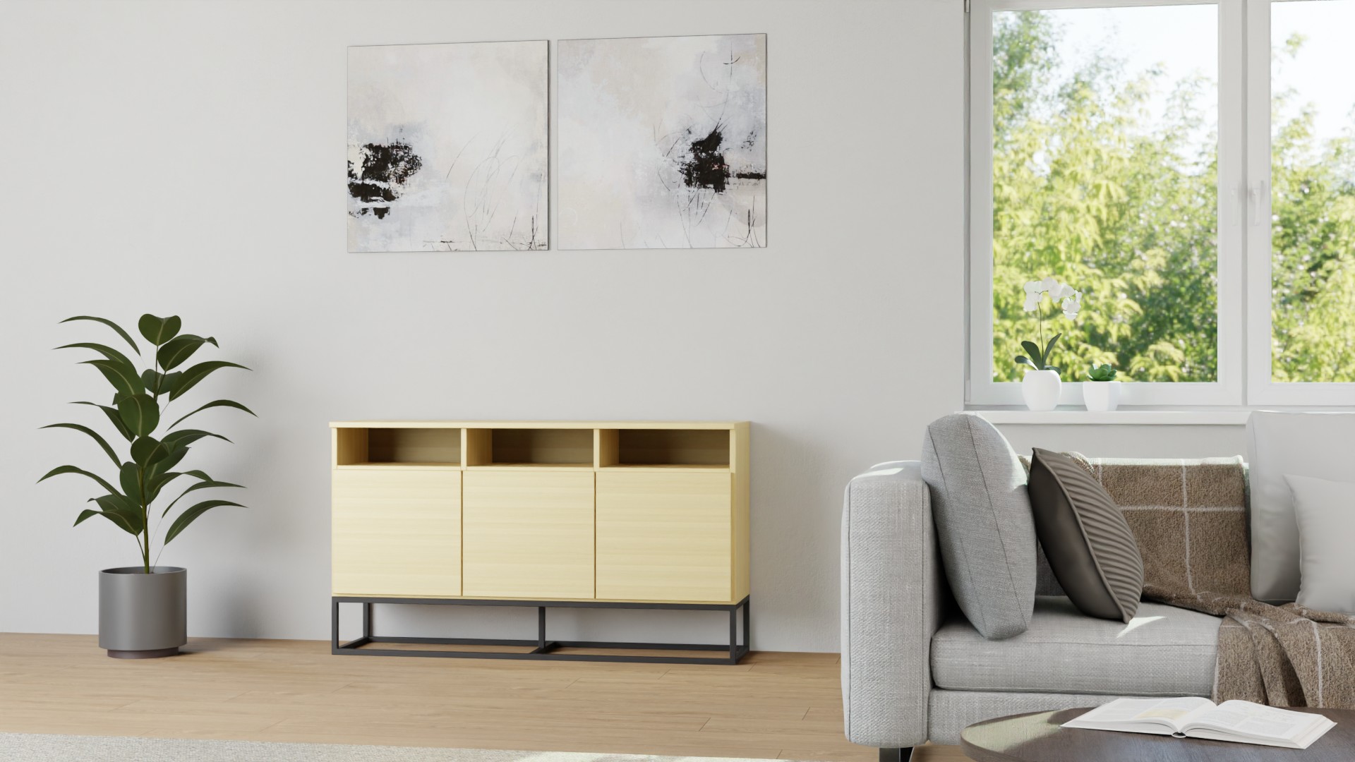 Sideboard Ahorn Ahorn (europäisch)