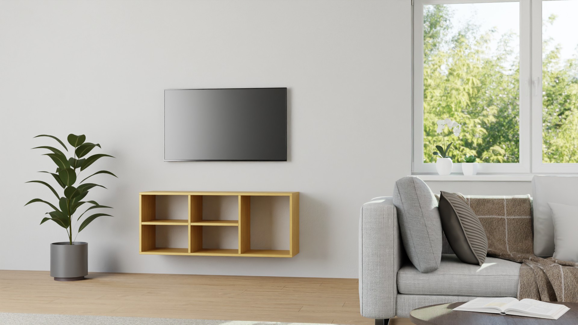 Hängesideboard aus Kirsche Kirsche (europäisch)